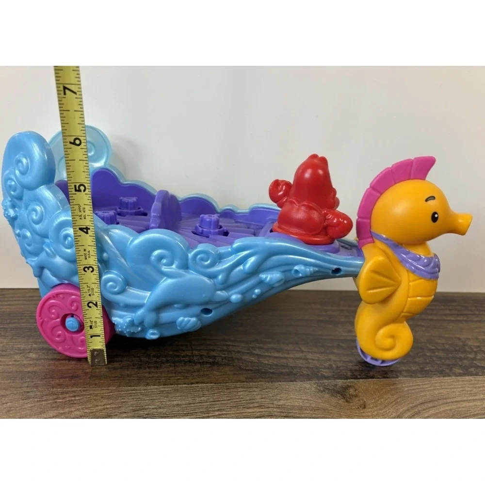 Disney Little People The Little Mermaid Ariel's Light Up Musical Sea Carriage